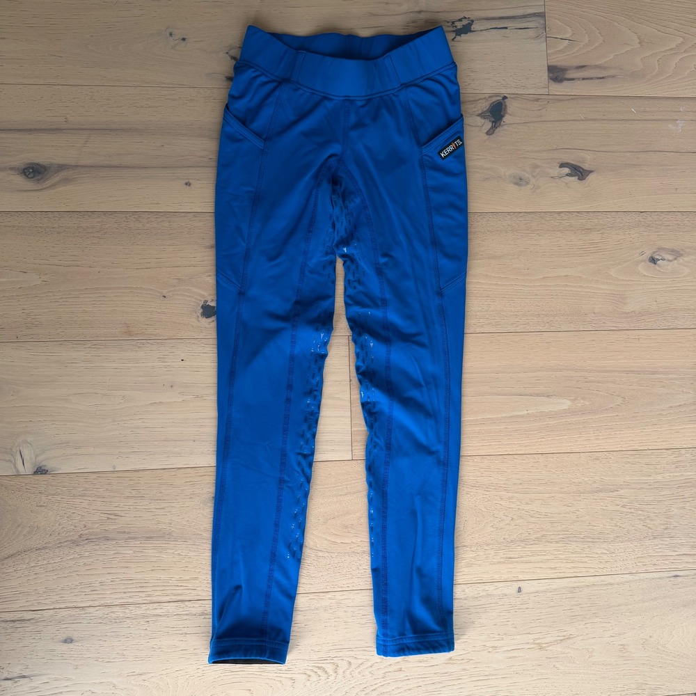 Kerrits Womens Blue Full Seat Grip Equestrian Riding Tights XS USA